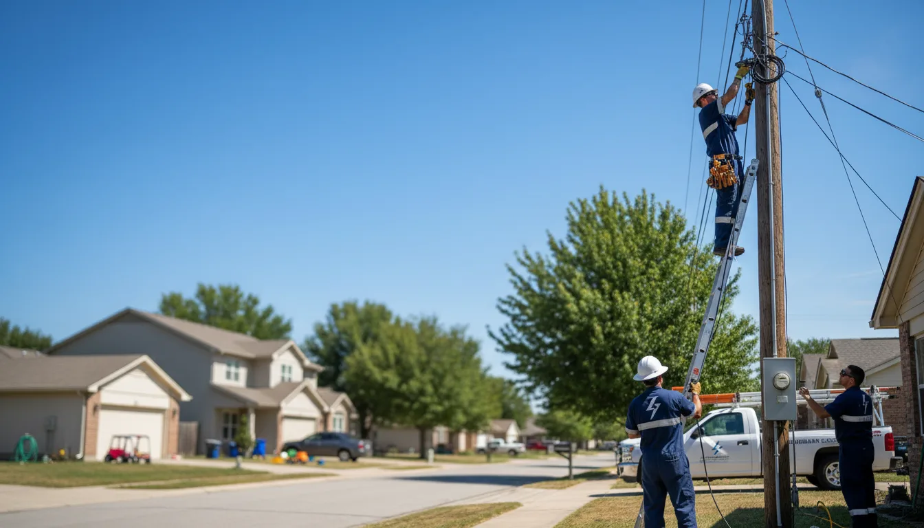 Residential electrician providing installation services in Basco, IL
